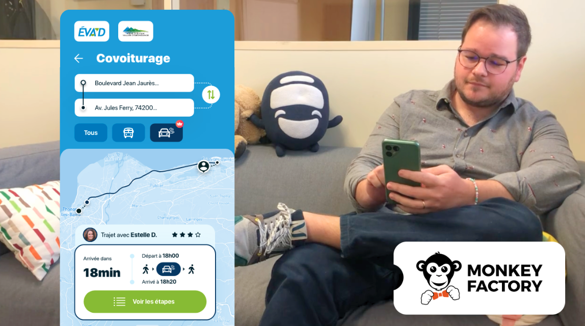 Intégration du service de covoiturage au quotidien Karos sur l’application MaaS d’Evian