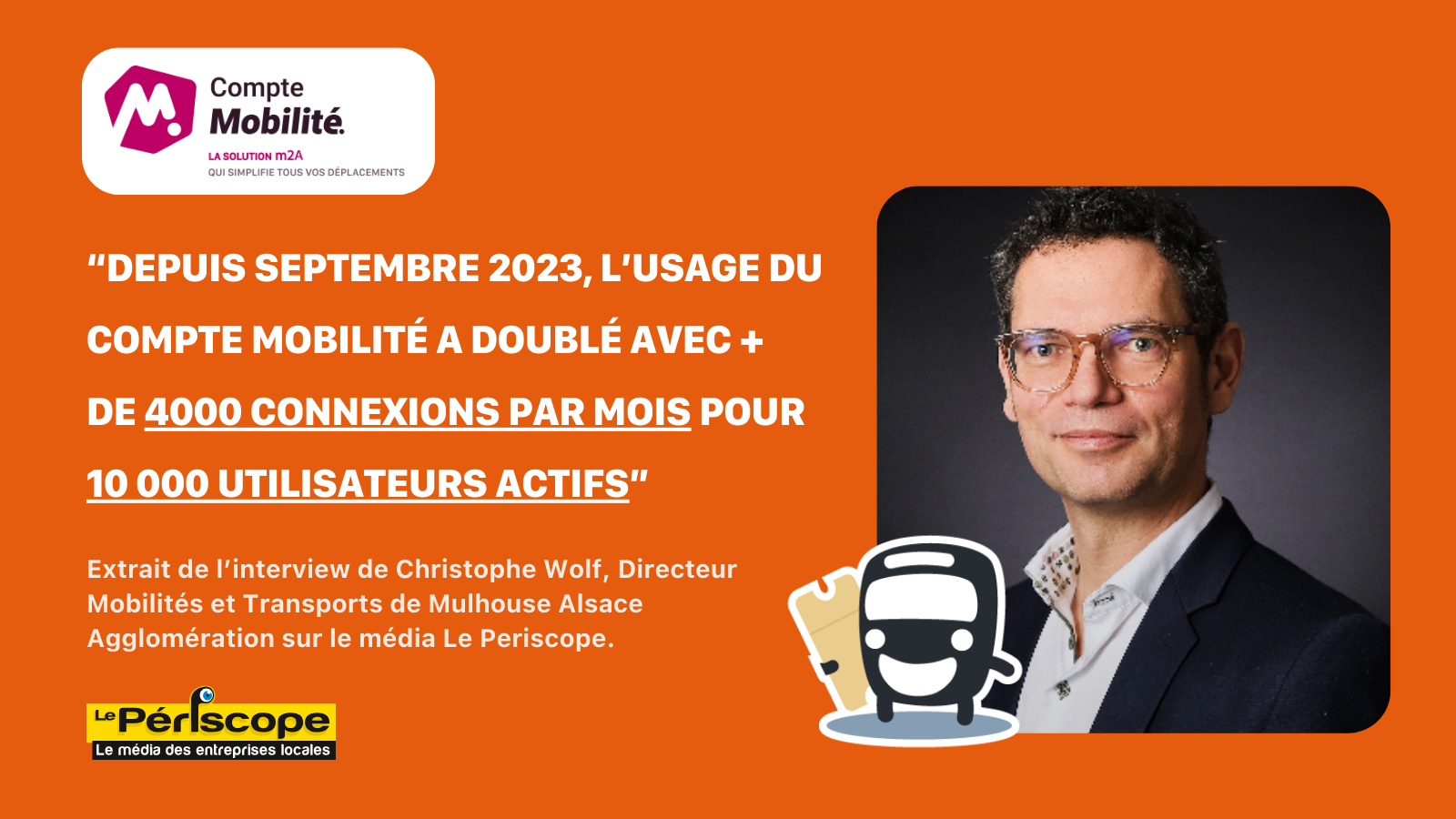 Compte Mobilité à Mulhouse : l’usage du MaaS a doublé depuis septembre 2023.